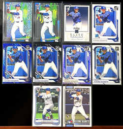 KAZUMA OKAMOTO 2026 Topps Finest COMMON MINI DIAMOND Toronto Blue Jays RC Lot 10 - Image 1