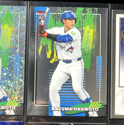 KAZUMA OKAMOTO 2026 Topps Finest COMMON MINI DIAMOND Toronto Blue Jays RC Lot 10 - Image 3