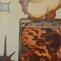 Pokemon Bloodmoon Ursaluna ex 168/131 Prismatic Evolutions SIR NM EN - Image 3