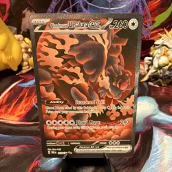 Pokemon Co Bloodmoon Ursaluna ex 168/131 Prismatic Evolutions SIR Holo EN 260 HP - Image 1