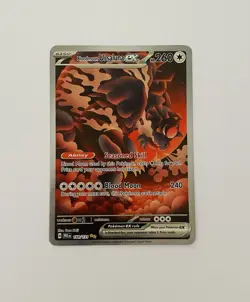 POKEMON TCG Bloodmoon Ursaluna EX 168/131 SIR Full Art Card Prismatic Evolutions - Image 1