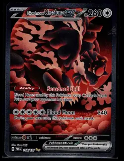 Bloodmoon Ursaluna ex 168/131 Prismatic Evolutions Pokemon Holo NM - Image 1