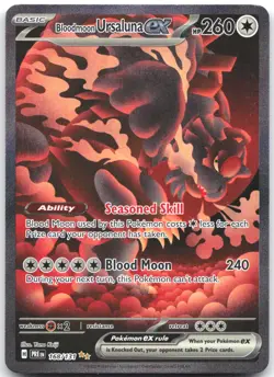 Bloodmoon Ursaluna ex 168/131 Prismatic Evolutions Pokemon NM - Image 1