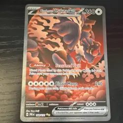 Pokemon TCG Bloodmoon Ursaluna ex 168/131 Prismatic Evolutions Holo - Image 1
