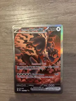 Pokemon Card Bloodmoon Ursaluna EX 168/131 Prismatic Evolutions SIR Near Mint - Image 1