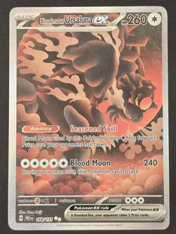 Pokemon TCG: Bloodmoon Ursaluna ex 168/131 Prismatic Evolutions SIR - Image 1