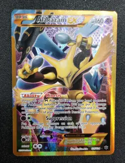 Pokemon TCG Alakazam EX Secret Rare Full Art Holo XY Fates Collide NM 125/124 - Image 1
