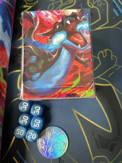 Mega Evolution Charizard X ex UPC Playmat,Coin and Deck Box bundle - Image 3