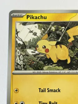 Pikachu Basic ( Red Cheeks ) #055 / 217 Pokemon Card RARE near MINT 💎 - Image 2