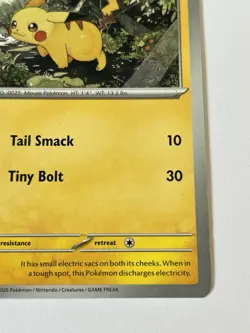 Pikachu Basic ( Red Cheeks ) #055 / 217 Pokemon Card RARE near MINT 💎 - Image 5