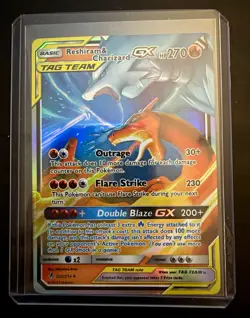 Pokemon TCG Reshiram & Charizard GX TAG TEAM 20/214 Unbroken Bonds Holo - Image 1