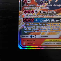 Near Mint Reshiram & Charizard GX TAG TEAM 20/214 Unbroken Bonds 2019 Holo - Image 3