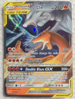 Pokemon Reshiram & Charizard GX TAG TEAM 20/214 Unbroken Bonds UR Holo Eng - Image 1