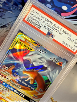 Reshiram & Charizard GX 20/214 Holo Tag Team Sun & Moon Unbroken Bonds PSA 10 - Image 5
