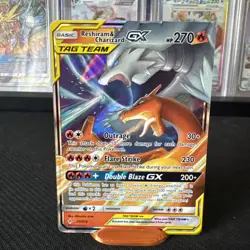 Pokemon Reshiram & Charizard Tag Team GX Unbroken Bonds 20/214 Holo Ultra Rare - Image 1