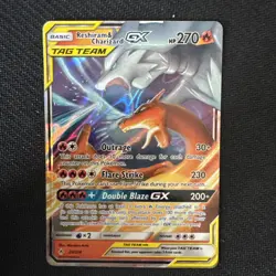 Pokemon Reshiram & Charizard Tag Team GX Unbroken Bonds 20/214 Holo Ultra Rare - Image 2