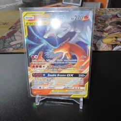 Reshiram & Charizard GX (20/214) Unbroken Bonds Tag Team Holo Rare FRENCH - Image 3