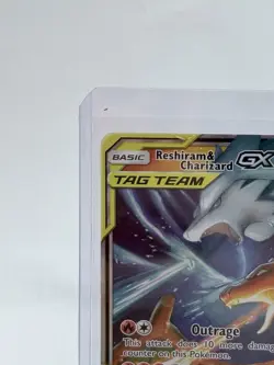 Reshiram & Charizard GX TAG TEAM Ultra Rare Holo 20/214 Sm-Unbroken Bonds - Image 2