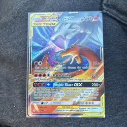Reshiram & Charizard GX Holo Ultra Rare Tag Team SM Unbroken Bonds 20/214 - Image 1