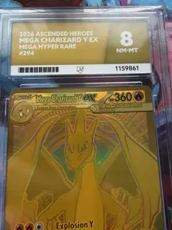 Pokemon TCG Mega Charizard Y EX 294/217 Hyper Rare ACE 8 NM-MT Ascended Heroes - Image 5