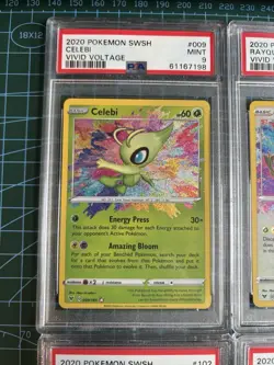 Pokemon TCG Vivid Voltage Amazing Rare 4 Card Bundle Celebi Rayquaza PSA 9 Mint - Image 4