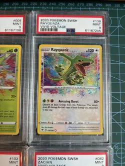 Pokemon TCG Vivid Voltage Amazing Rare 4 Card Bundle Celebi Rayquaza PSA 9 Mint - Image 5