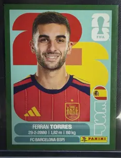 Panini 2026 World Cup Spain Ferran Torres Sticker Green Parallel ESP 18 RARE! - Image 2