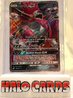 PACK FRESH Pokemon Card Hoopa GX 96/181 SM Team Up Half Art Near Mint G - Image 1