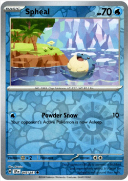 Spheal 043/191 | Surging Sparks | Common Reverse Holo | NM Pokemon Card - Image 1