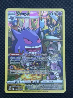 Pokemon TCG Gengar TG06/TG30 Full Art Trainer Gallery Lost Origin - Image 1
