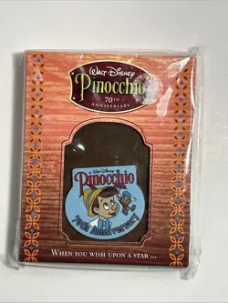 Disney Pins 2009 Pinocchio 70th Anniversary! Pin #68063 Movie Release! In box! - Image 1