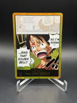 DON!! Card Luffy Gold Foil One Piece Adventure on Kami's Island OP15 EB04 NM - Image 1