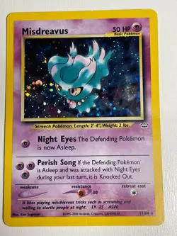 Pokemon Misdreavus Neo Revelation 11/64 Holo Rare Card 50 HP The Pokemon Company - Image 1
