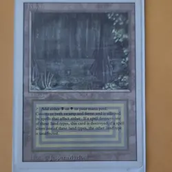 Wizards of the Coast MTG Bayou Land Revised Edition Rare Regular Eng Myrfors - Image 1
