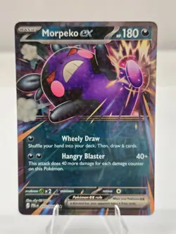 Pokemon Card TCG: Morpeko ex 055/084 Double Rare Holo ME05: Pitch Black NM - Image 1