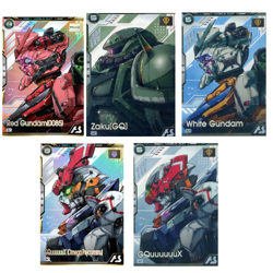 Psycommu GQuuuuuuX U BP02-001 GUNDAM CARD Bandai Arsenal Base US Seller Holo set - Image 1