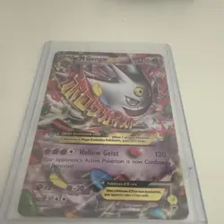 M Gengar EX XY166 Holo XY Promo Pokemon Card MP - Image 2