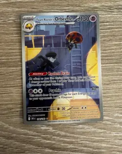 Pokemon TCG Team Rockets Orbeetle Card 198/182 - Image 1