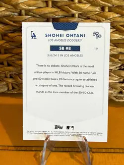 Ohtani, Shohei - 2024 Topps 50/50 - Card #SB8 - Image 2