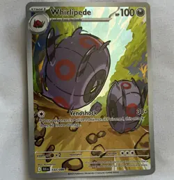 Whirlipede 133/086 Pokemon TCG Black Bolt Illustration Rare English - Image 1