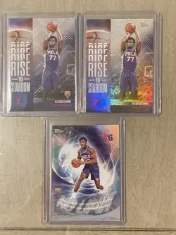2025-26 Topps VJ Edgecombe Rise To Stardom, No Limit Rainbow Foil Holo 76ers RC - Image 1
