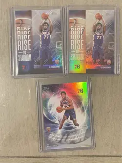 2025-26 Topps VJ Edgecombe Rise To Stardom, No Limit Rainbow Foil Holo 76ers RC - Image 2