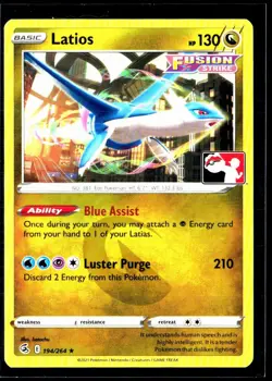 Latios 194/264 Rare Prize Pack Series Cards Pokemon Near Mint - Image 1