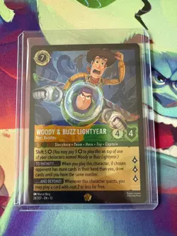 Disney Lorcana TCG Woody & Buzz Lightyear - Best Buddies 28/204 Foil / Coldfoil - Image 1