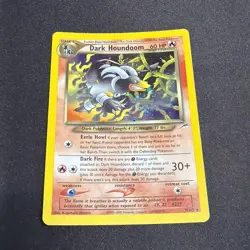Pokemon Dark Houndoom Neo Destiny 7/105 Holo Rare SWIRL - Image 1