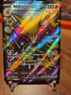 Pokemon Alakazam Ex 215/091 SV: Paldean Fates Shiny Ultra Rare Holo HP310 Engli… - Image 1