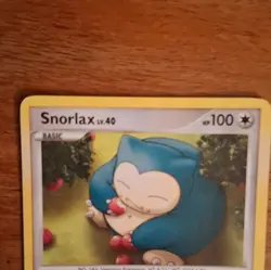 Pokemon Snorlax 81/111 Rising Rivals 2009 Rare Regular Basic English HP 100 - Image 2