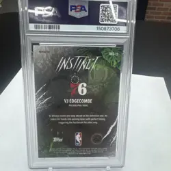2025-26 Topps Chrome Instinct Refractor #INS-13 VJ Edgecombe Rookie RC - PSA 10 - Image 2