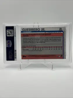 Topps Chrome Vladimir Guerrero Jr. Refractor Rookie #201 PSA 10 Blue Jays - Image 2
