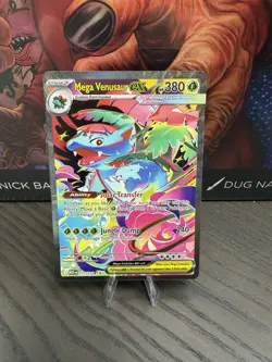 Pokemon Mega Venusaur EX 177/132 ME01 Mega Evolution Full Art Holo English - Image 1